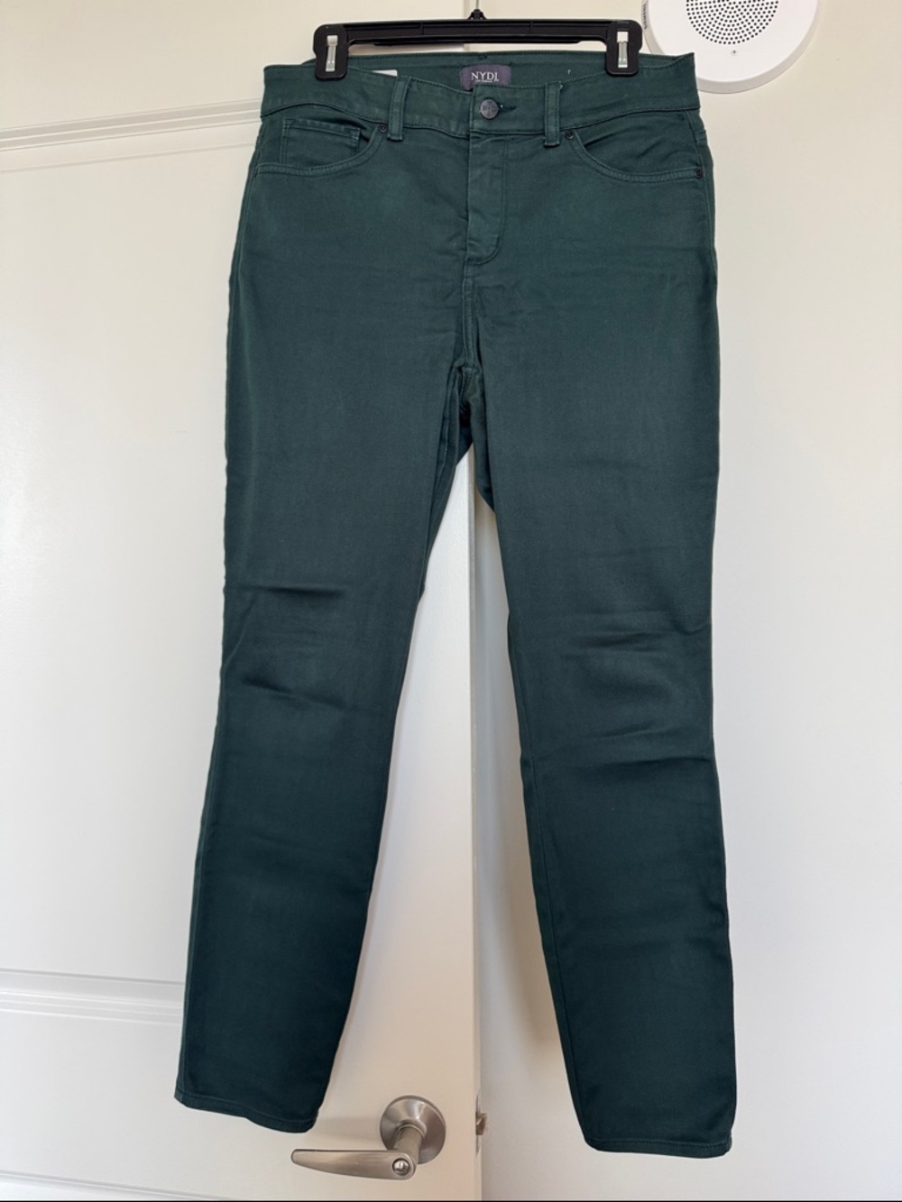 NYDJ Forest Green Straight-Leg Jeans
